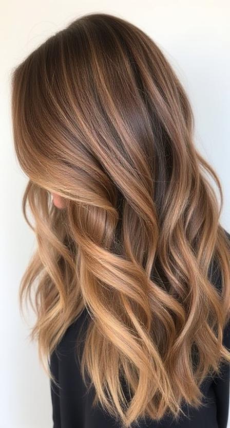 Bal rengi kumral balayage geçişi