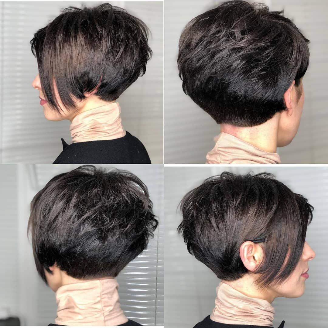 Ense detaylı pixie kesim