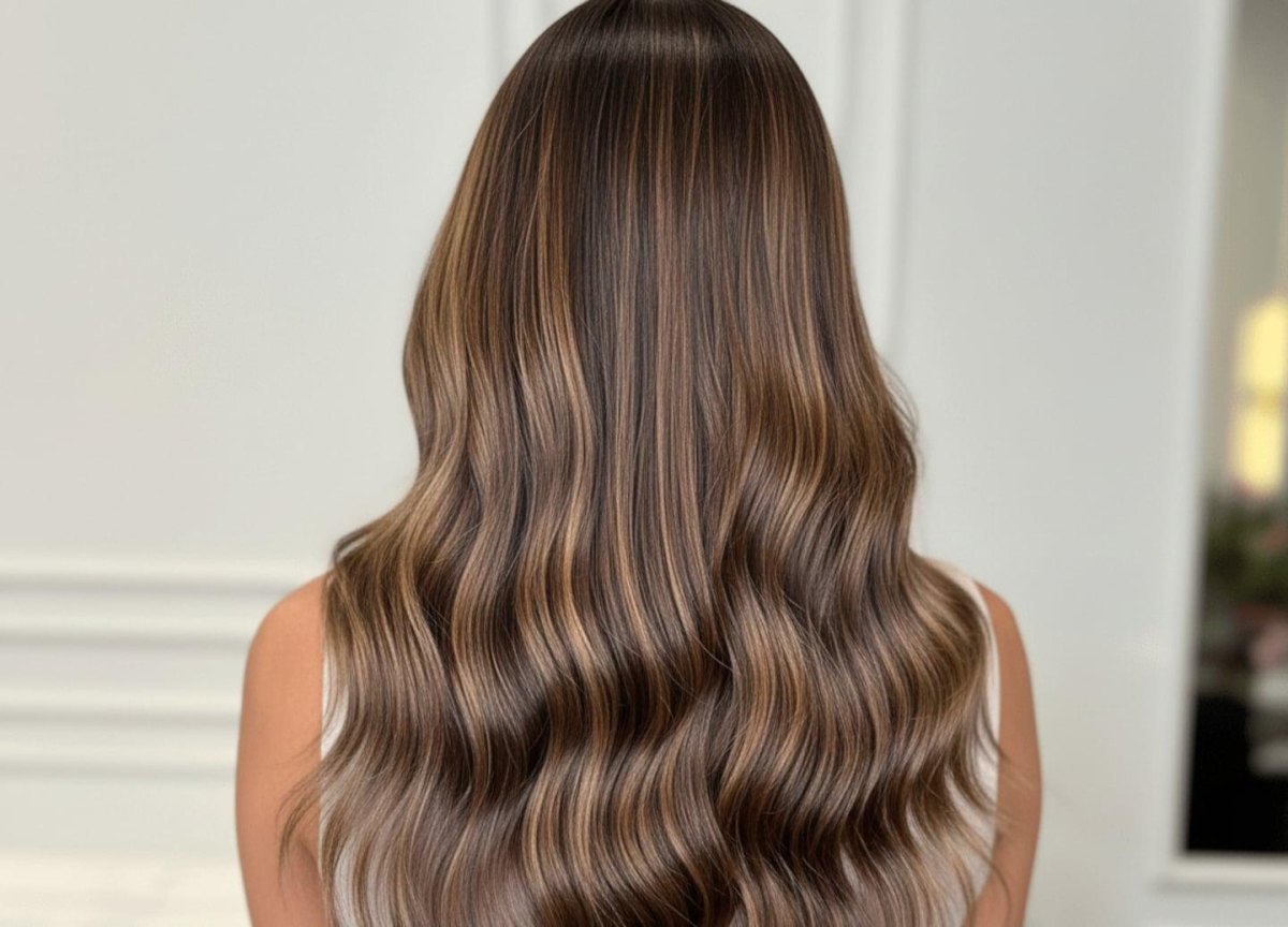 Couleur cheveux mocha mousse balayage klasik kahve görünüm