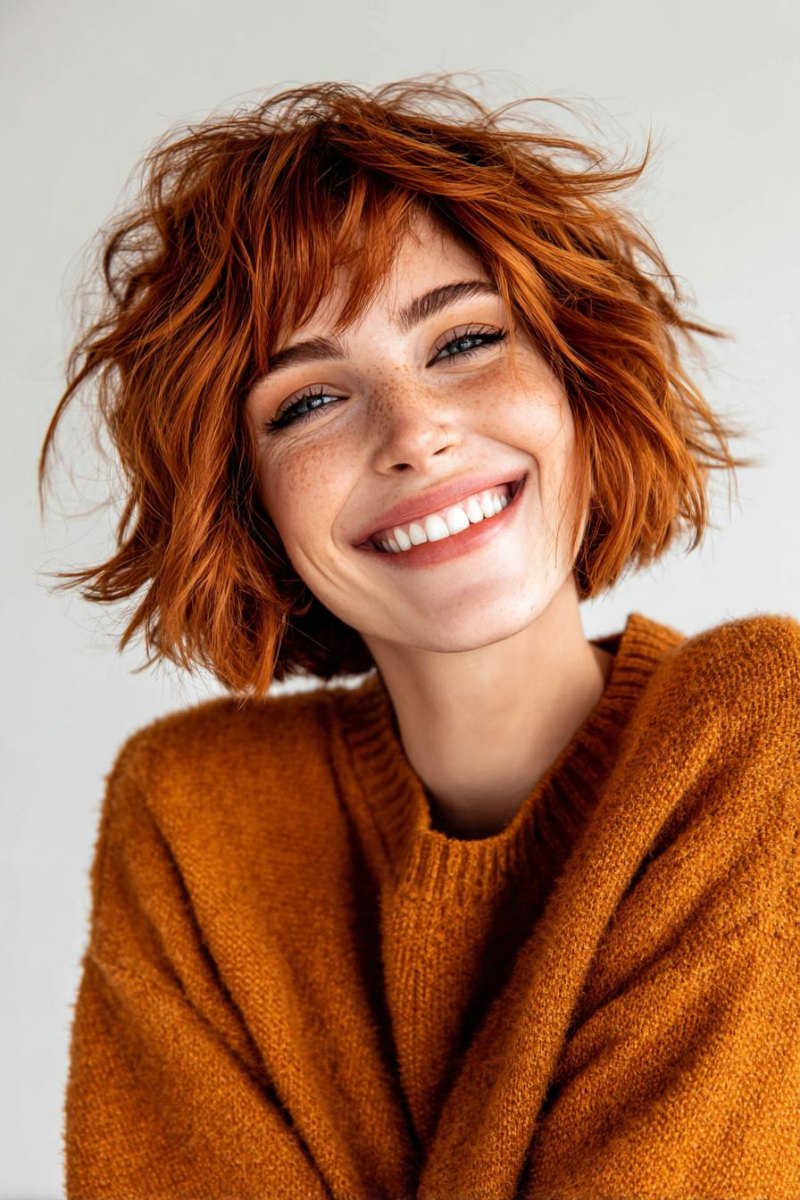 Bakır shag bob modeli