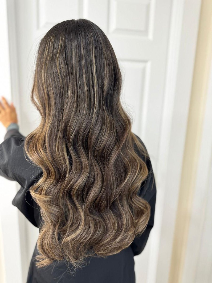 Bebek kumralı balayage modeli