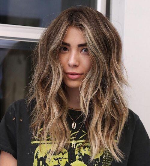 Bohem balayage katlı saç