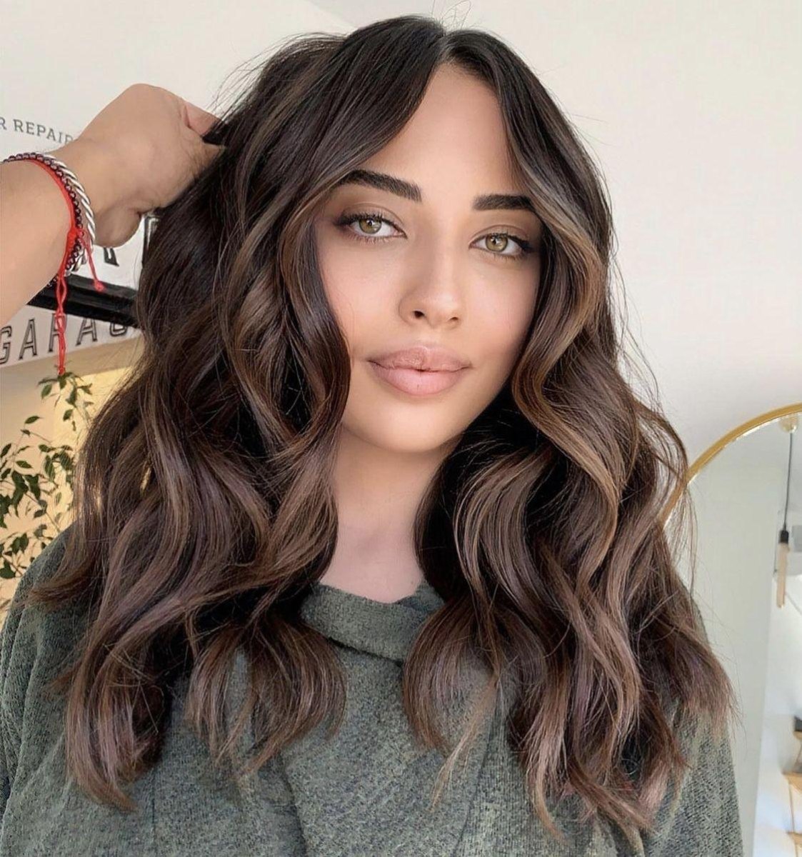 Couleur cheveux mocha mousse balayage koyu parlak tonlar
