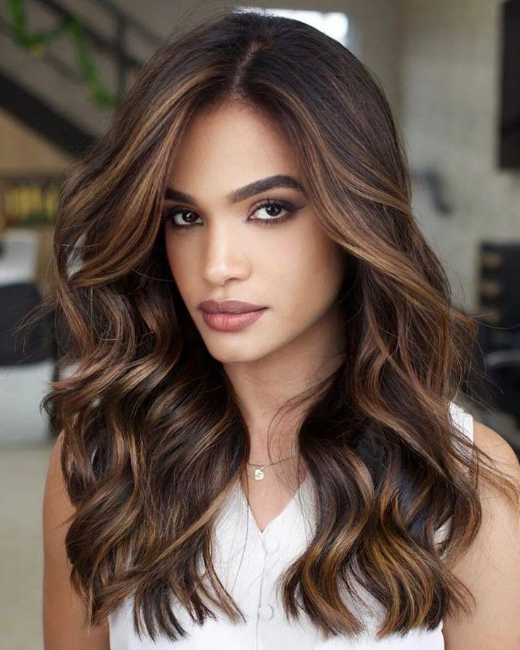 Esmer ten kahve balayage
