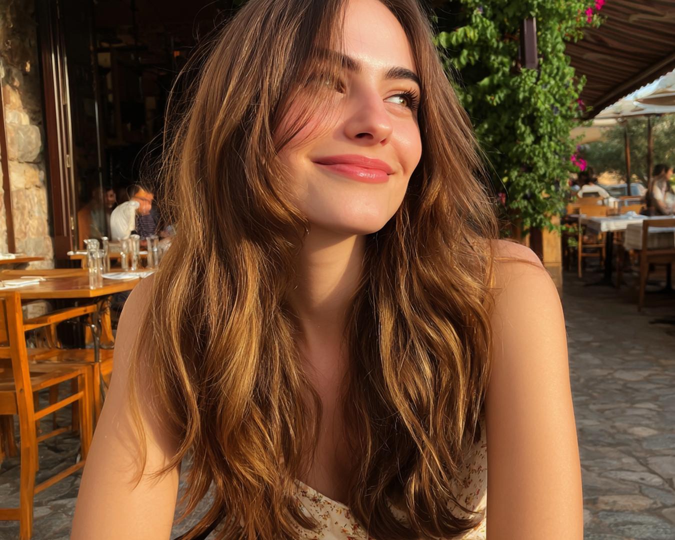 Golden Brown Beach Waves