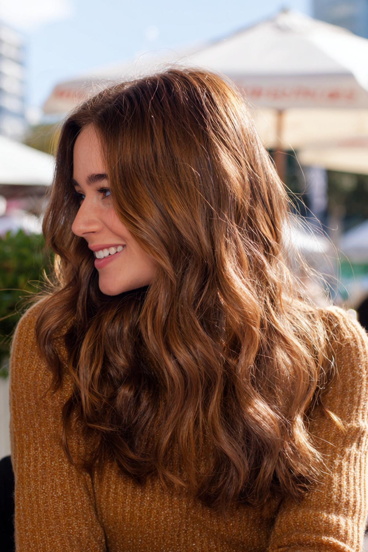 Natural Golden Brown Waves