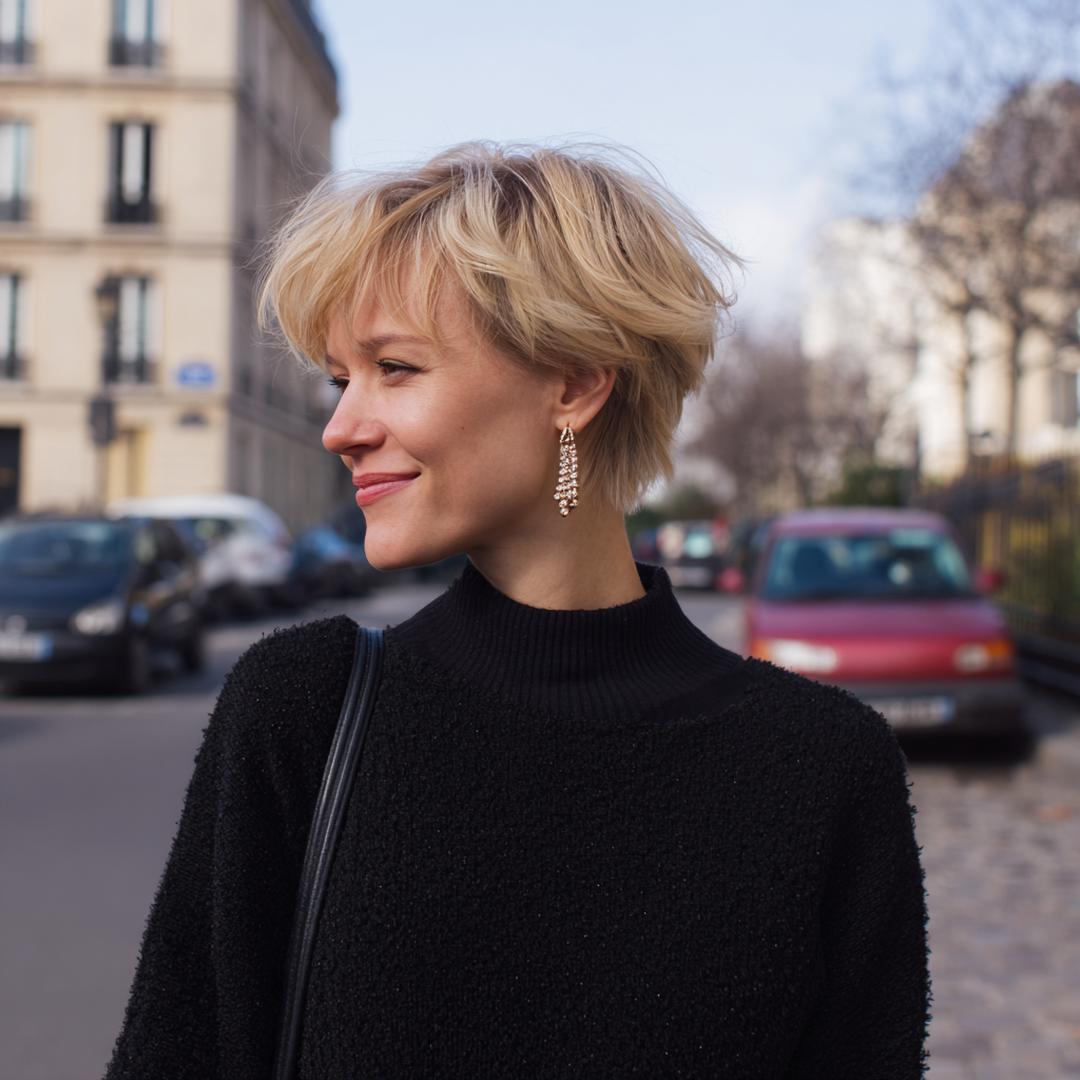 Messy Blonde Textured Crop