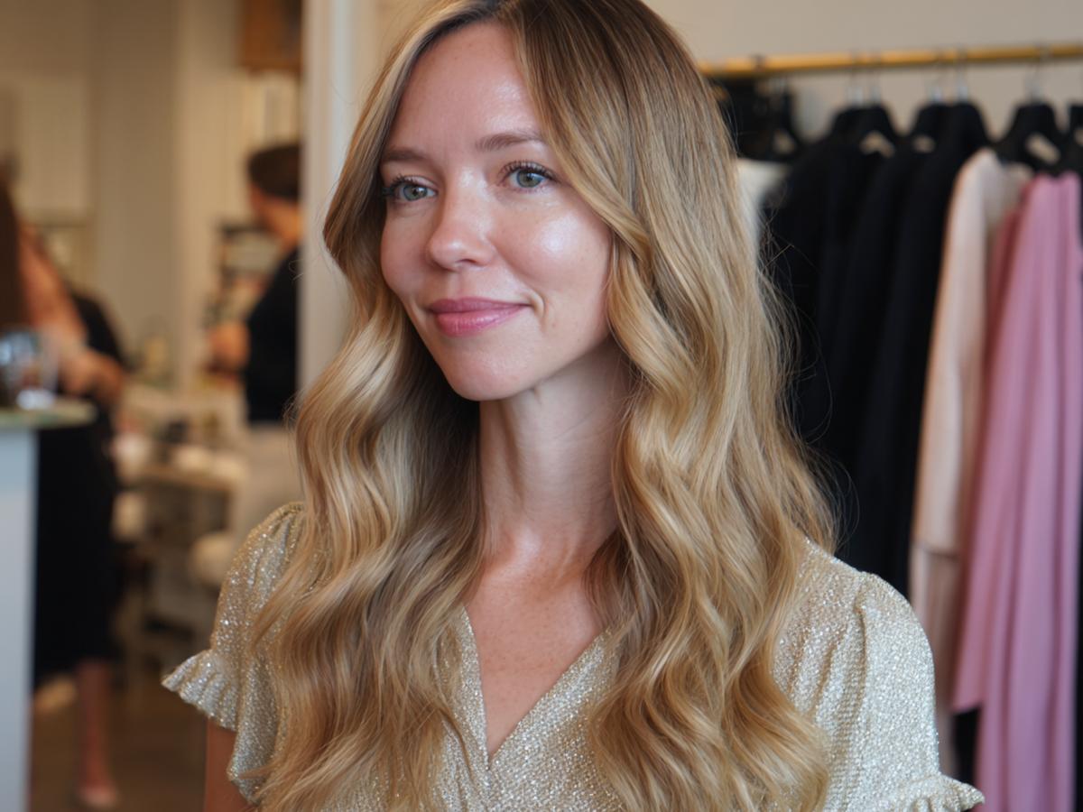 Honey Blonde Loose Waves