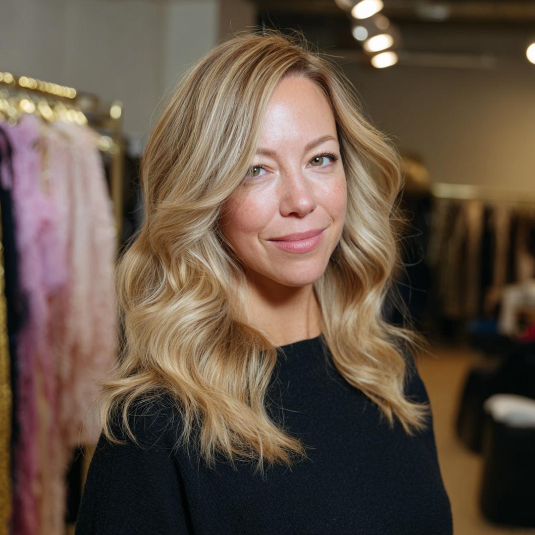 Light Blonde Wavy Hair