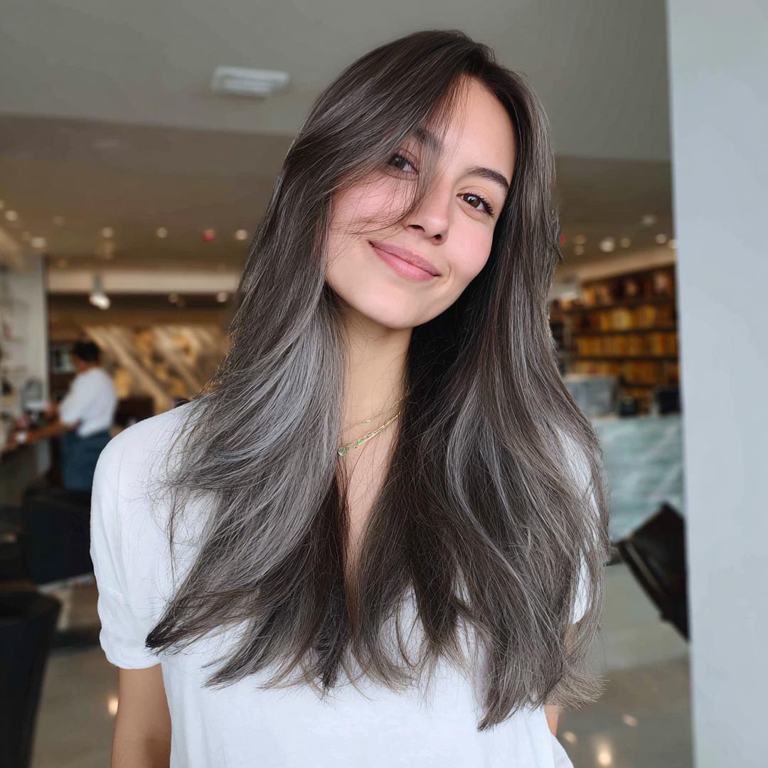 Long Layered Ash Brown