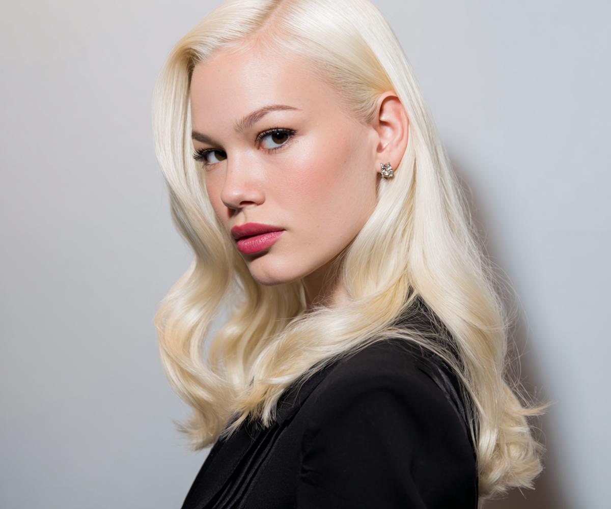 Platinum Blonde Hollywood Waves