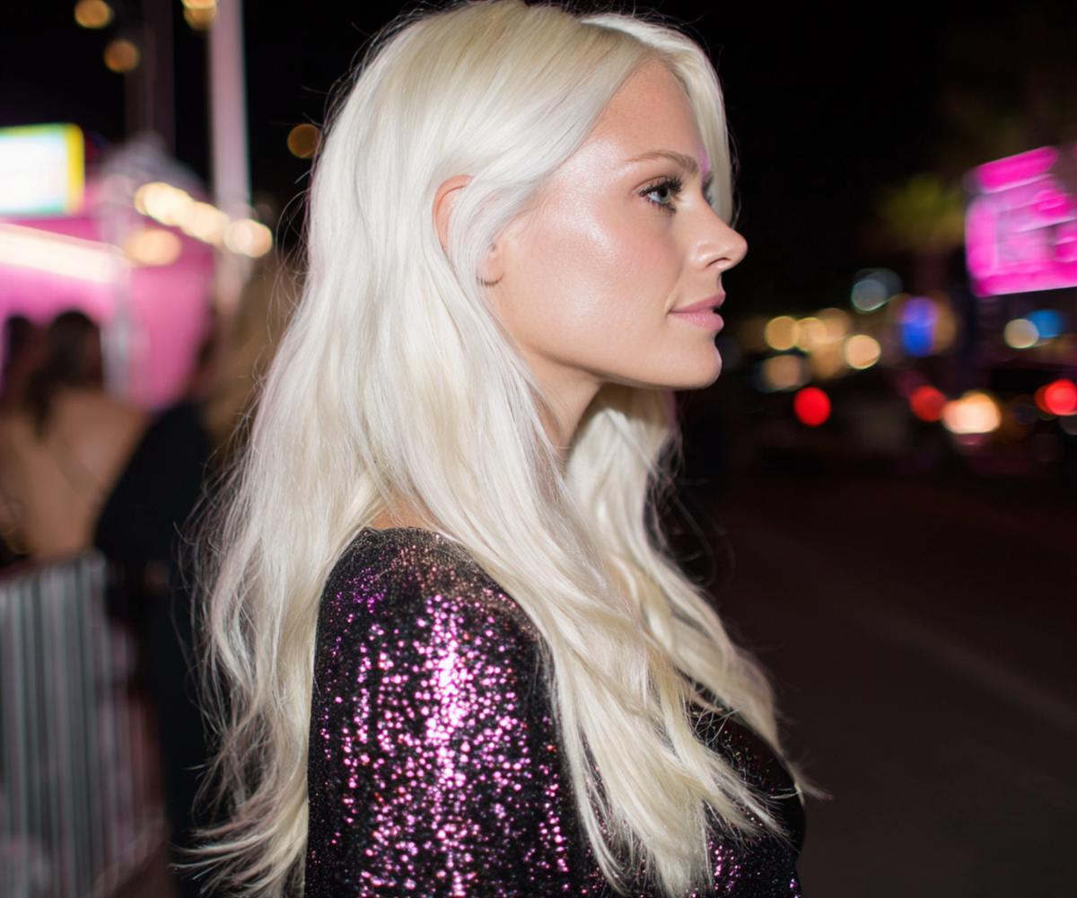 Platinum Blonde Soft Waves