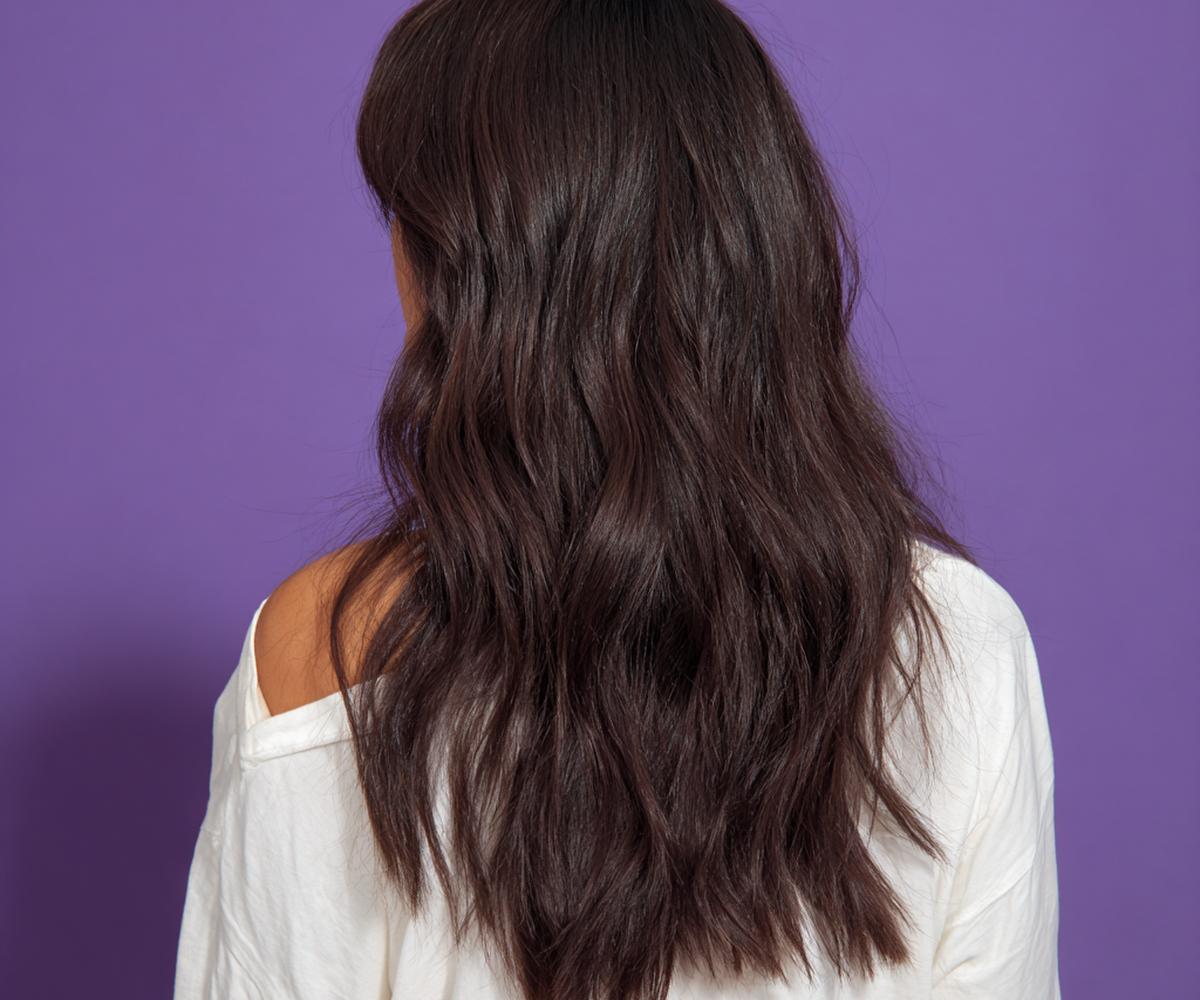 Textured Dark Brown Waves