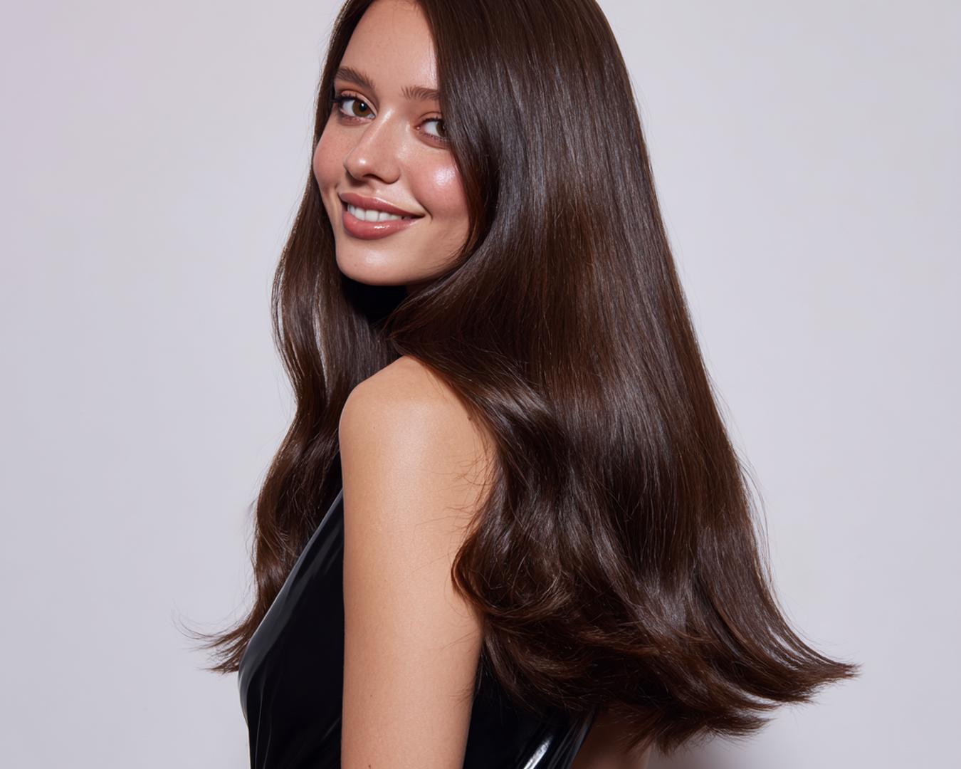 Long Sleek Brown Blowout