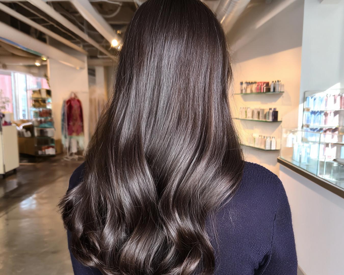 Long Dark Brown Loose Waves