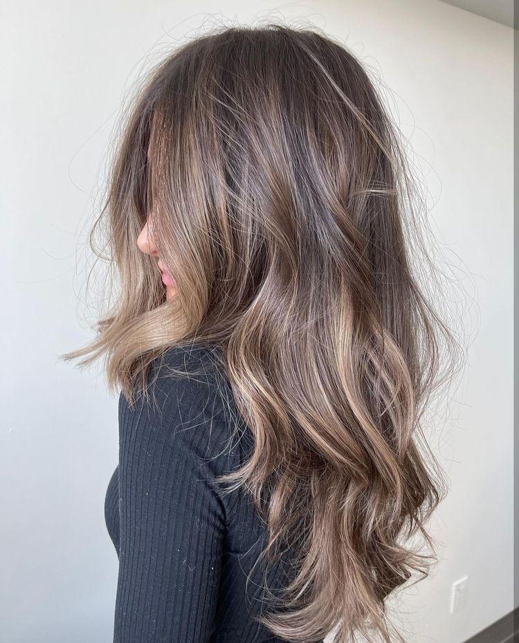İnce katlı balayage model