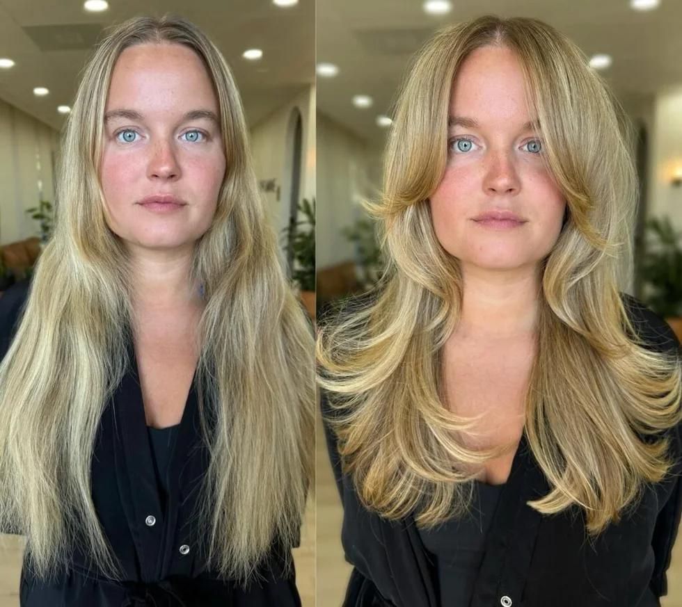 İnce saç butterfly cut katları