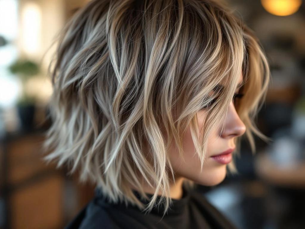 İnce saç wolf cut