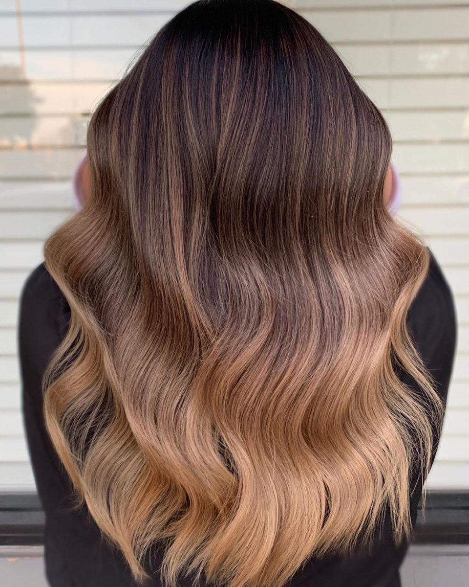 Yeni kahve karamel ombre modelleri