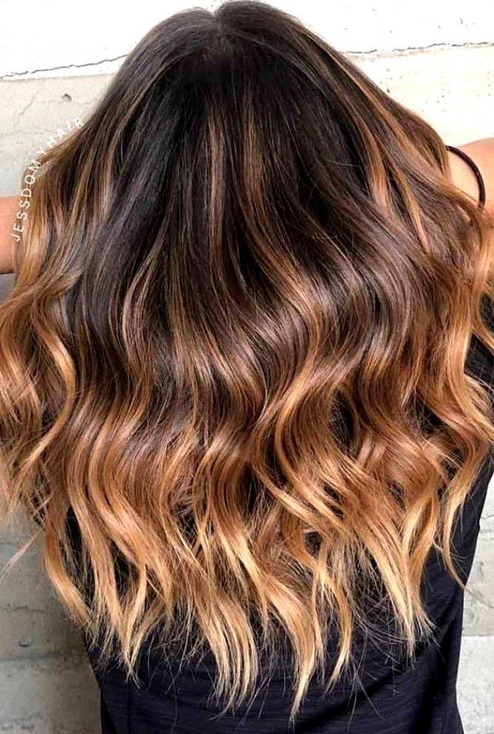 Kalın saç karamel ombre