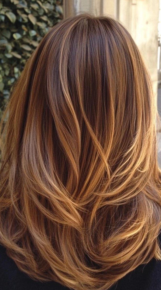 Katlı karamel ombre saç