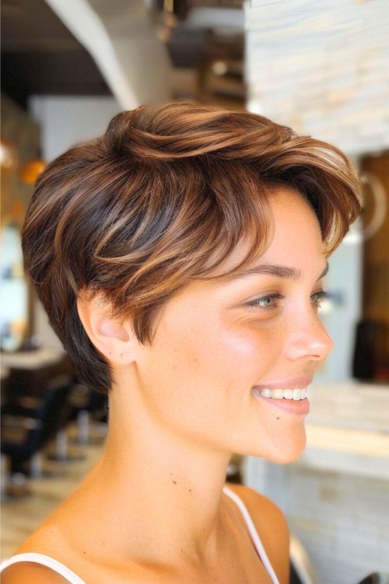 Karamel kahverengi pixie