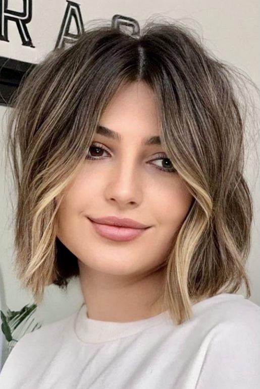 Kısa saçta balayage modeli