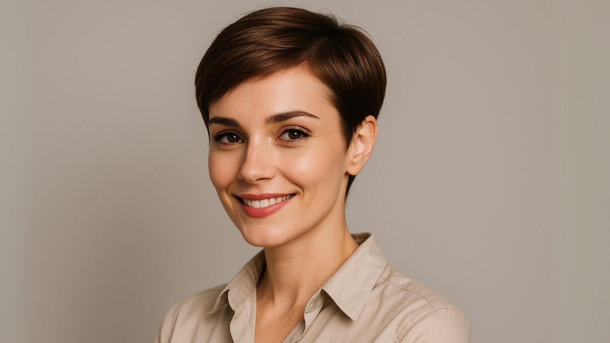 Kahverengi Pixie Cut Saç Modeli İçin 20 Fikir
