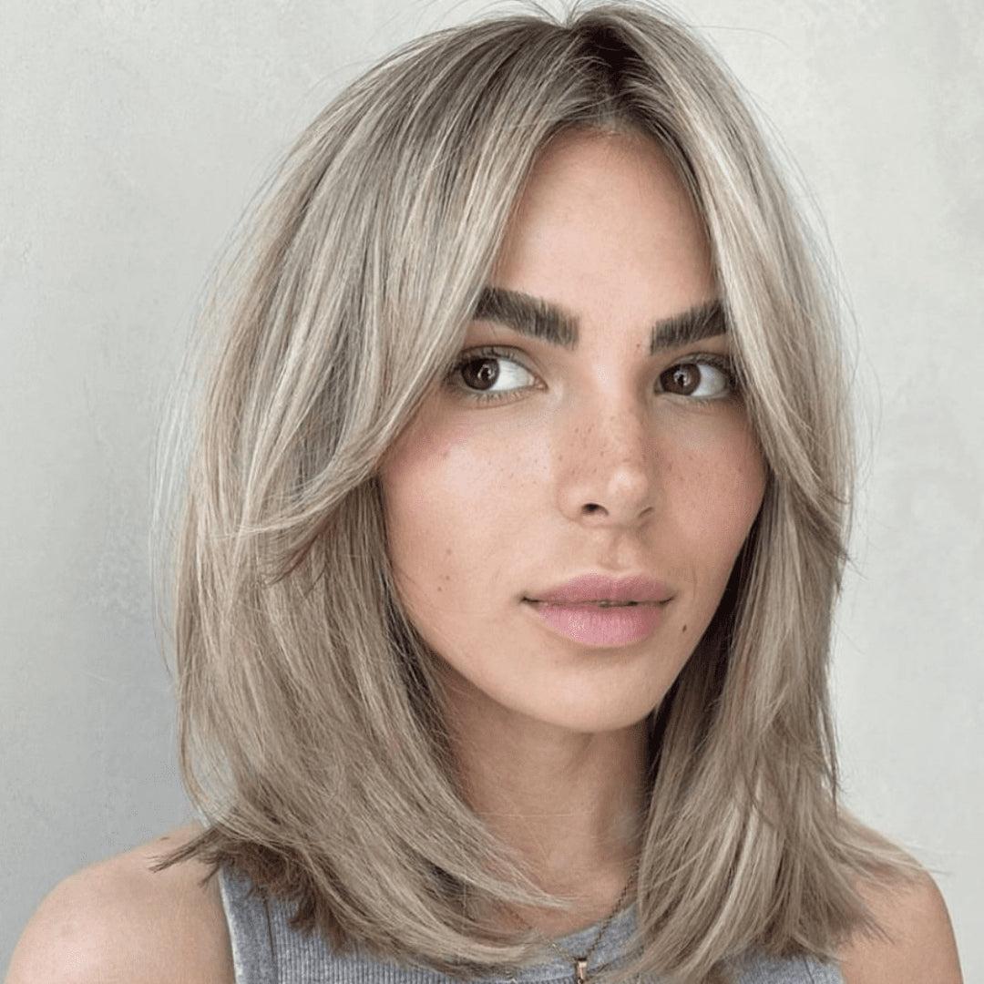 Yüz şekline uygun küllü sarı lob