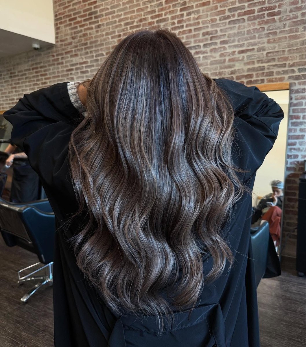 Couleur cheveux mocha mousse balayage ön tutam aydınlatma