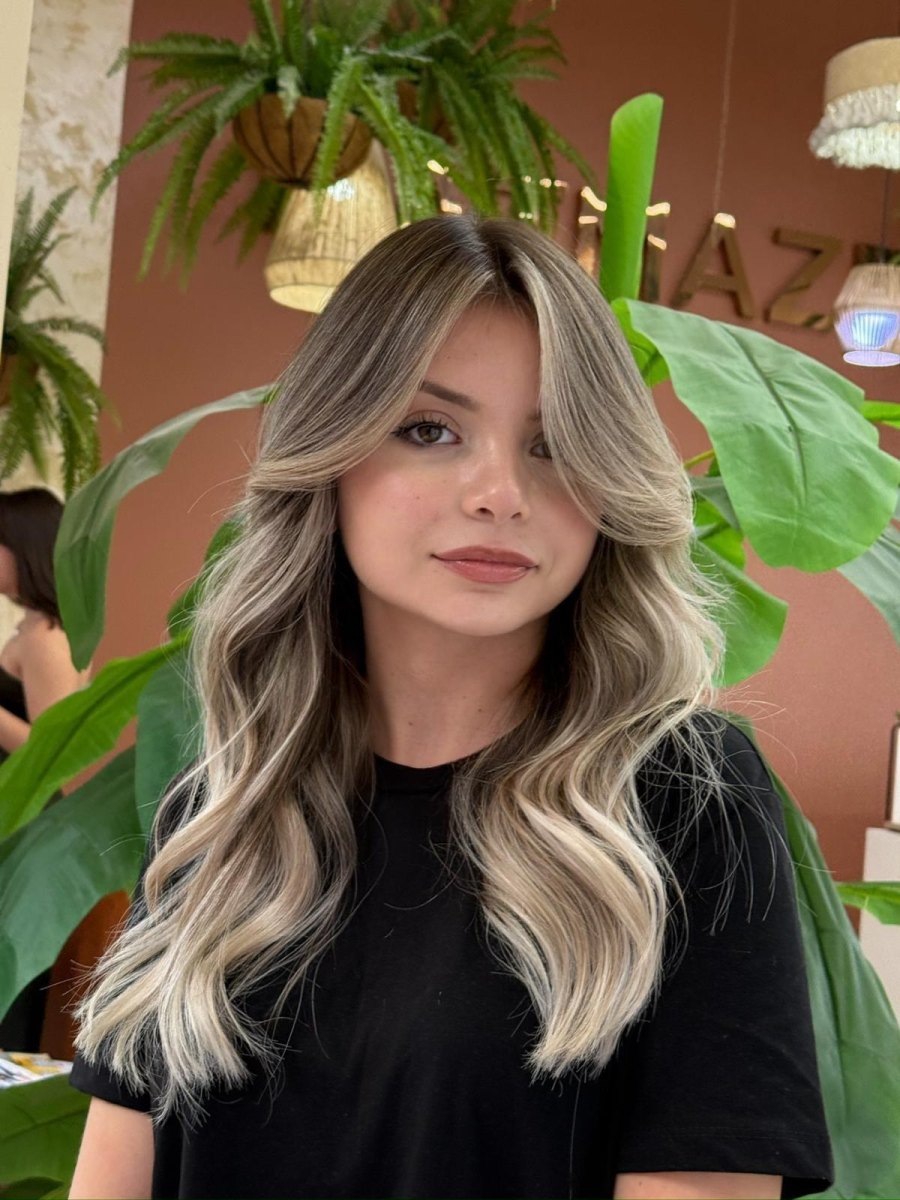 Modern balayage kat kesimi