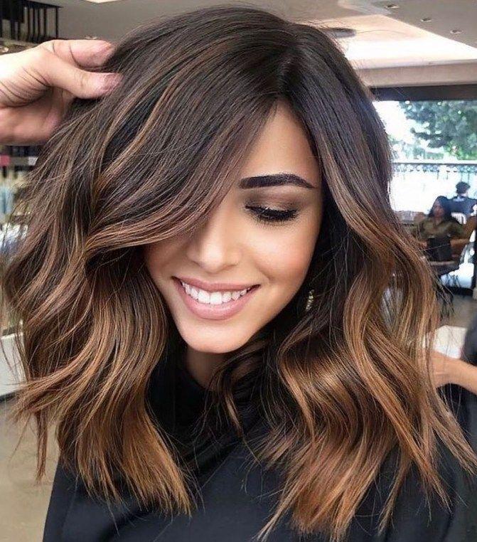 Couleur cheveux mocha mousse balayage uzun saç geçişleri