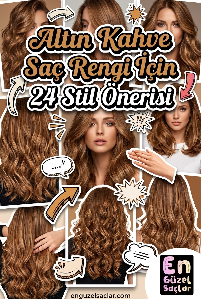 Altın Kahve Saç Rengi İçin 24 Stil Önerisi