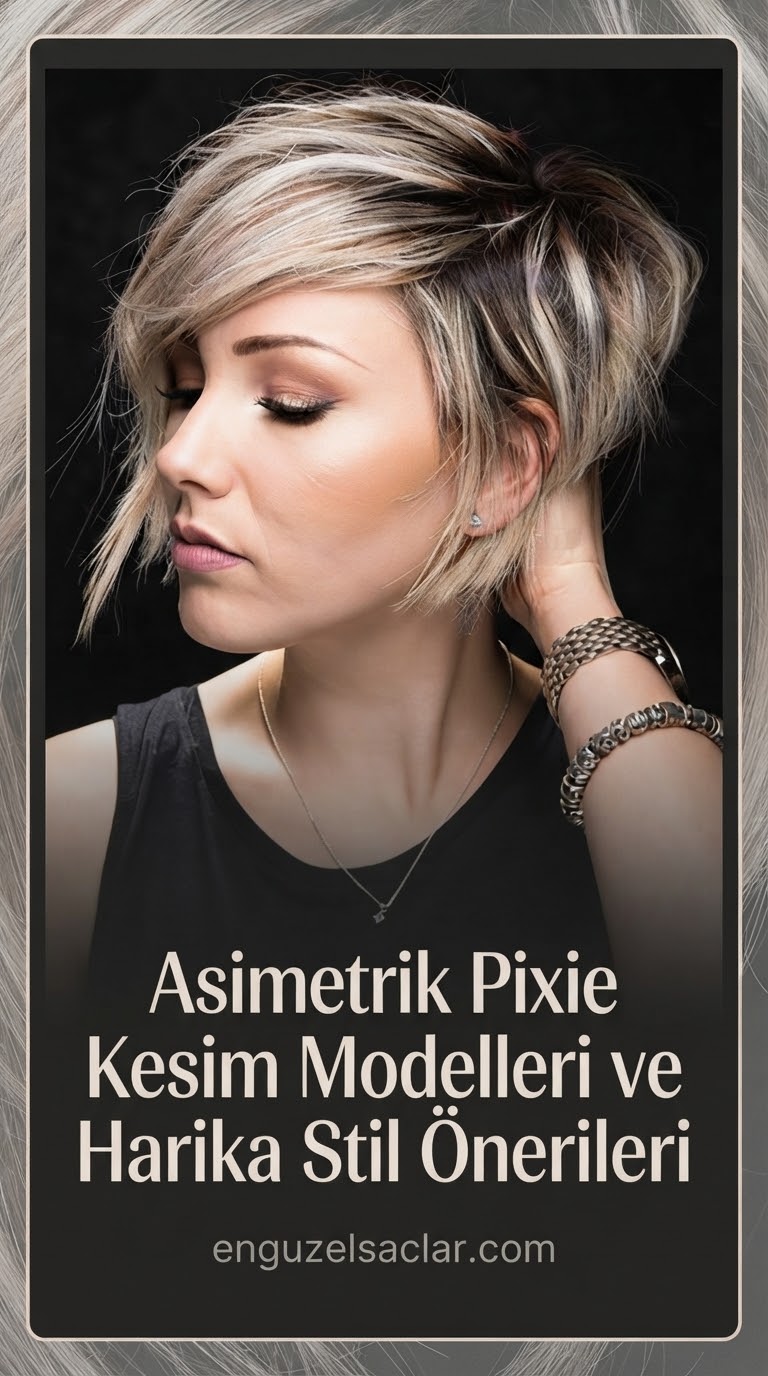 Asimetrik Pixie Kesim Modelleri ve Harika Stil Önerileri