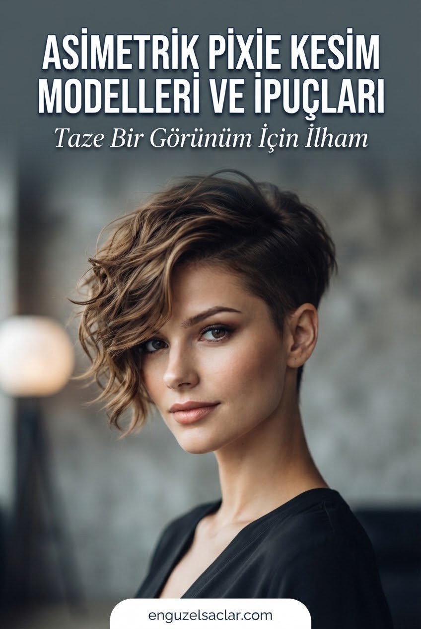 Asimetrik Pixie Kesim Modelleri ve İpuçları