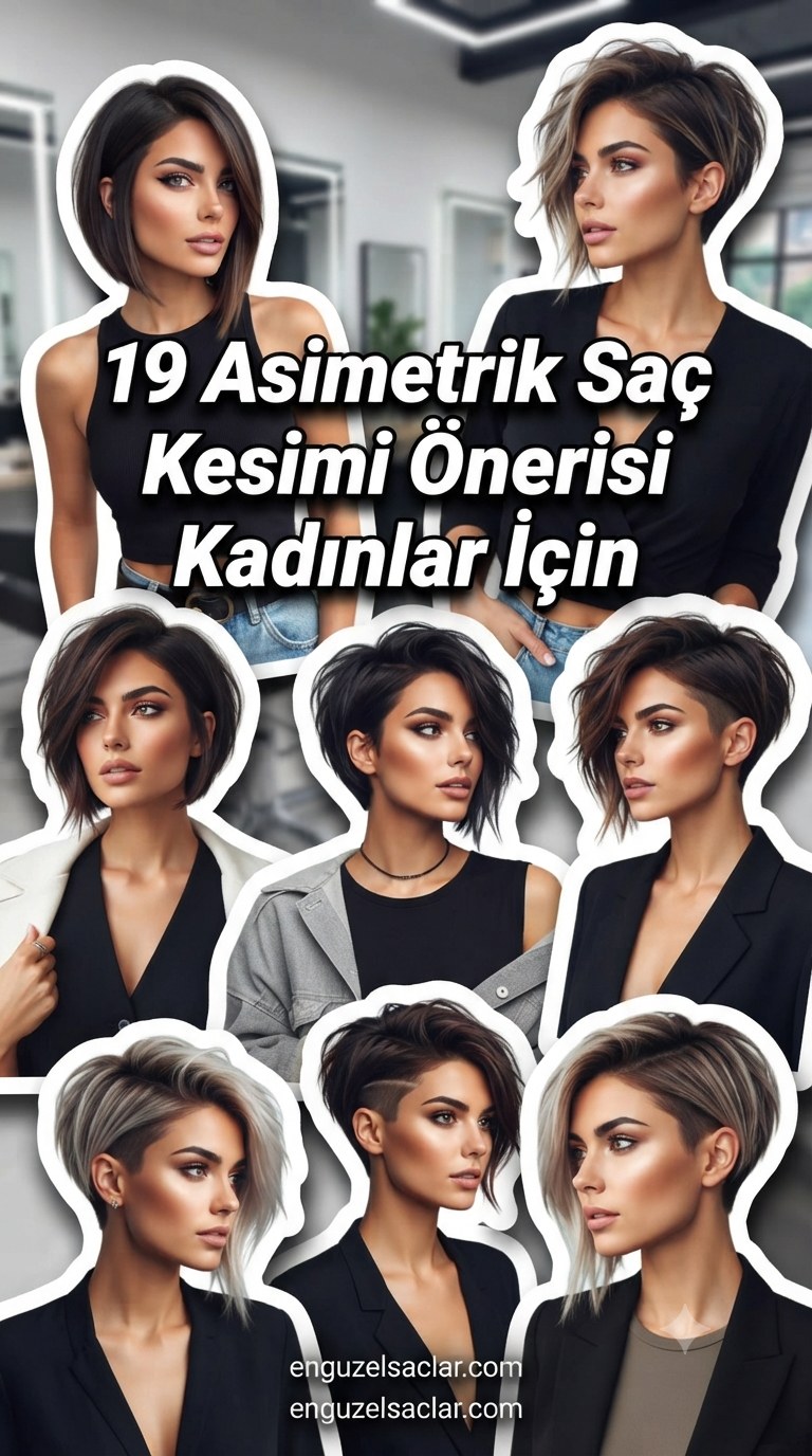 19 Asimetrik Saç Kesimi Önerisi Kadınlar İçin