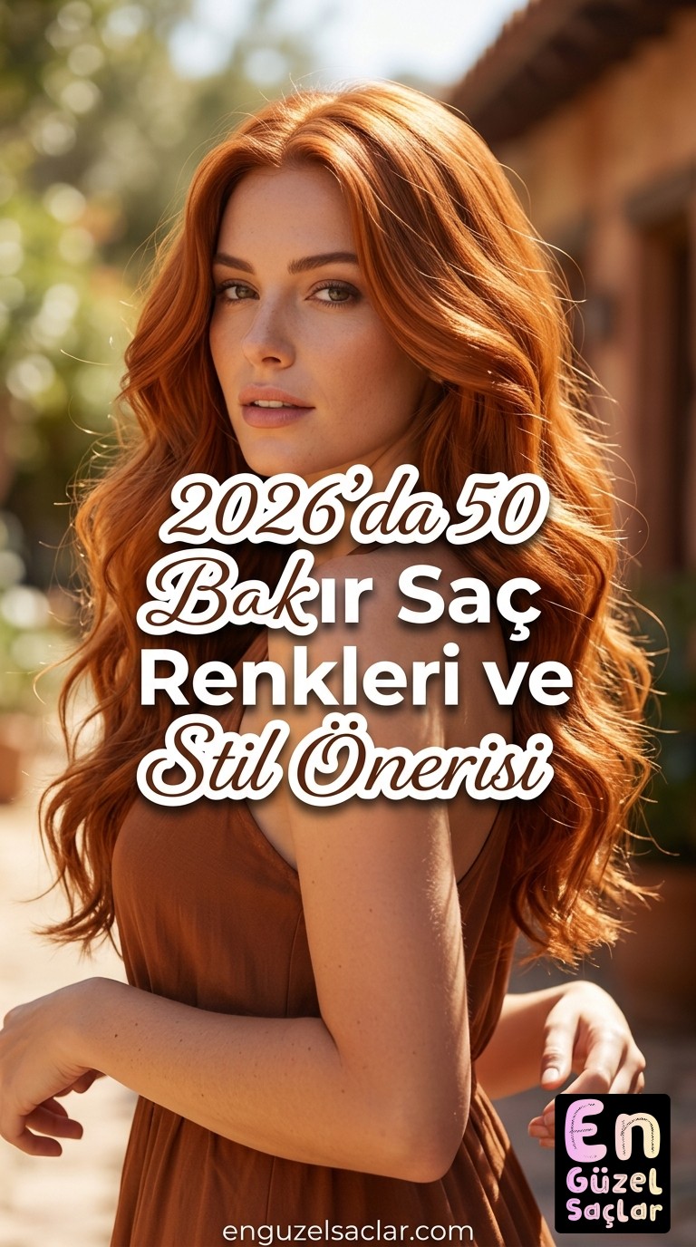 2026'da 50 Bakır Saç Renkleri ve Stil Önerisi