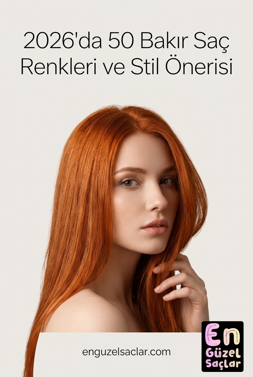 2026'da 50 Bakır Saç Renkleri ve Stil Önerisi