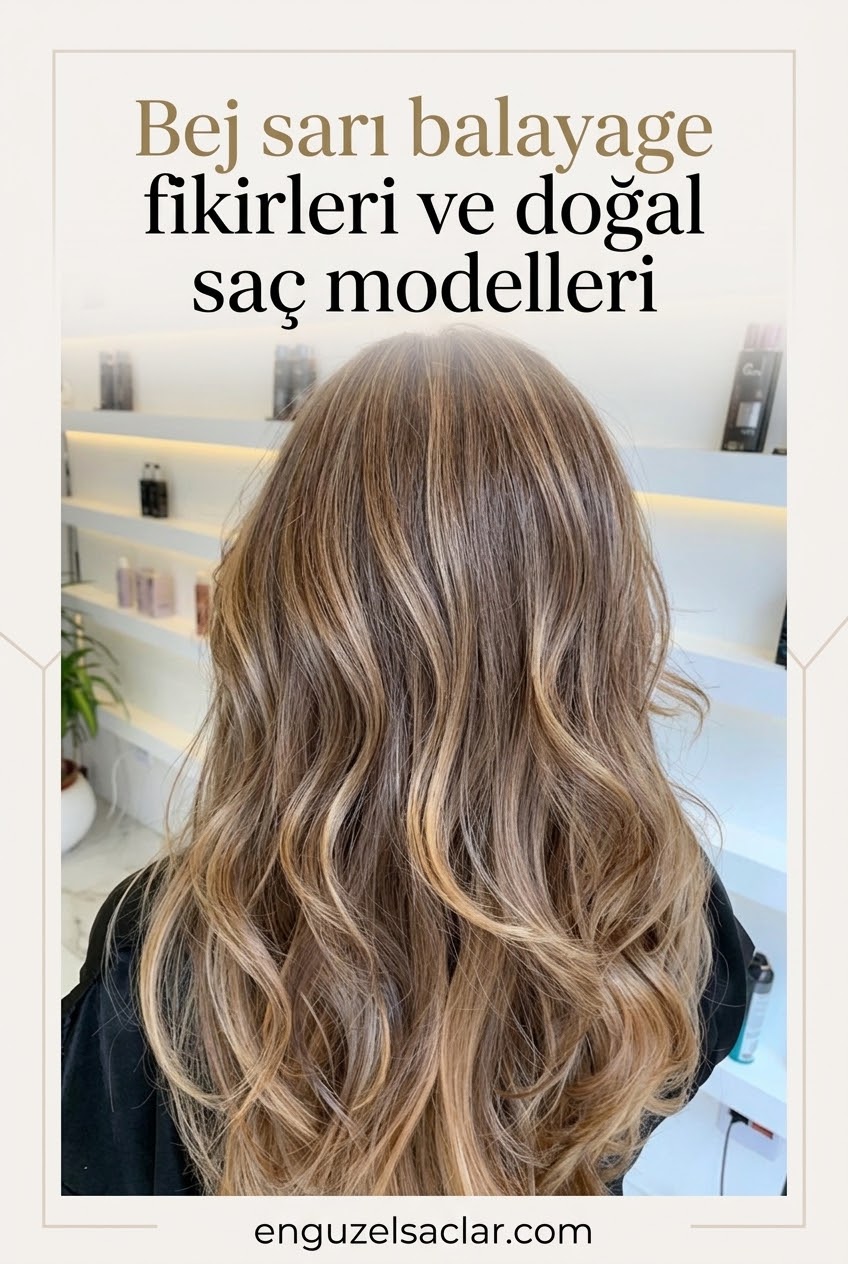 Bej sarı balayage fikirleri ve doğal saç modelleri