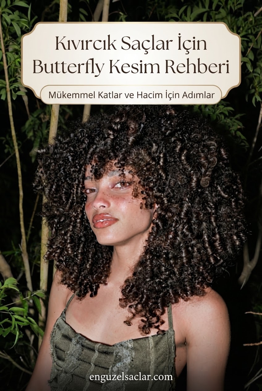 Kıvırcık Saçlar İçin Butterfly Kesim Rehberi