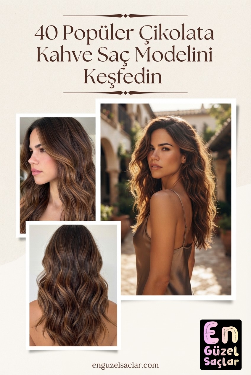 40 Popüler Çikolata Kahve Saç Modelini Keşfedin