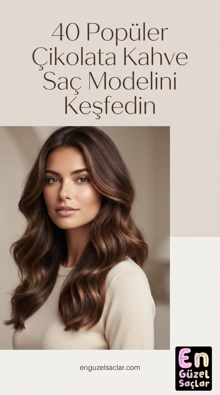 40 Popüler Çikolata Kahve Saç Modelini Keşfedin