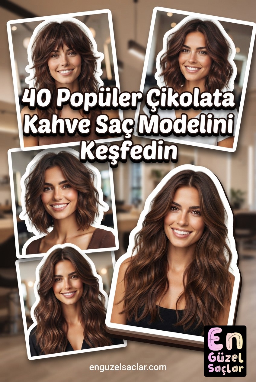 40 Popüler Çikolata Kahve Saç Modelini Keşfedin