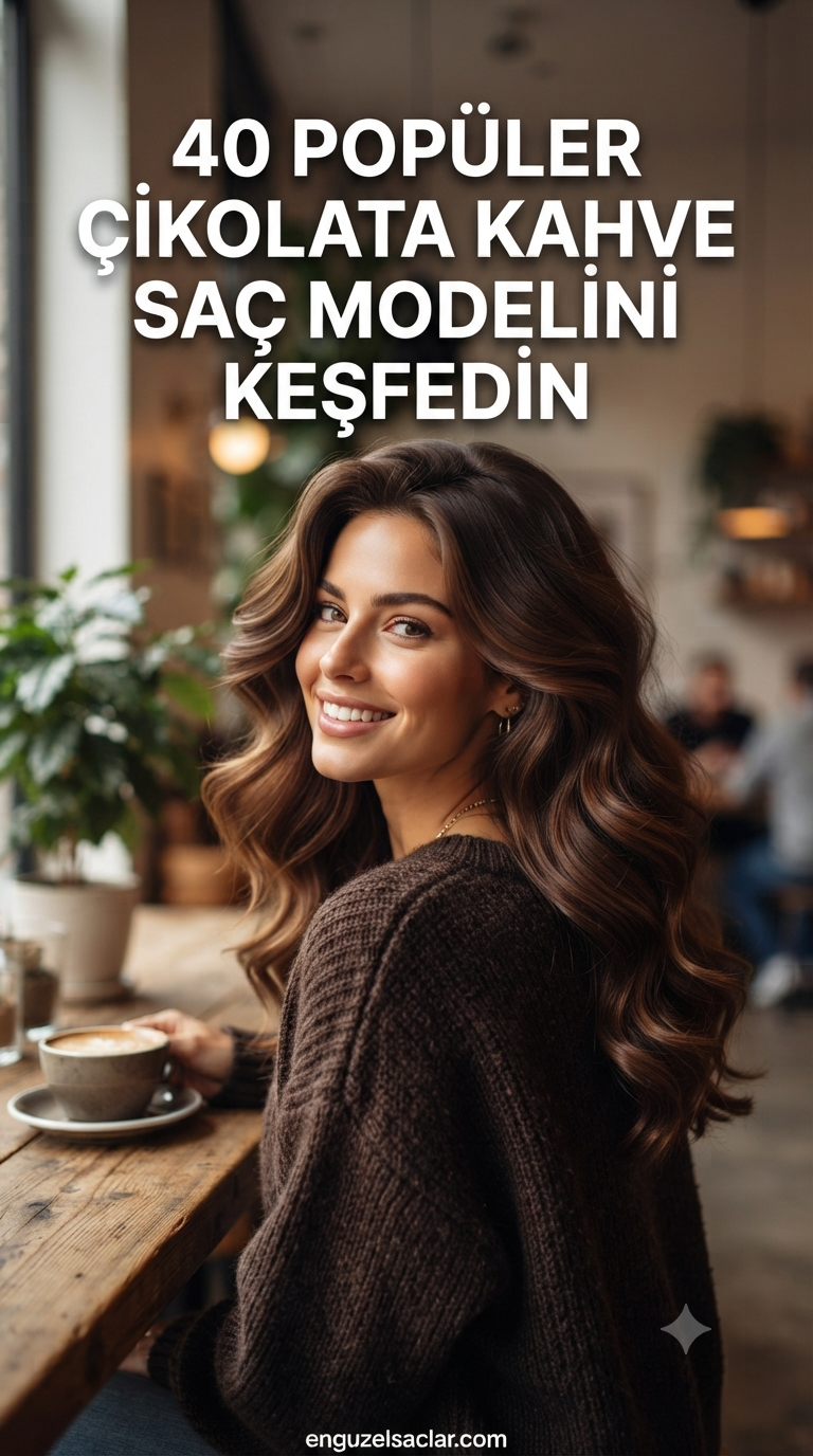 40 Popüler Çikolata Kahve Saç Modelini Keşfedin