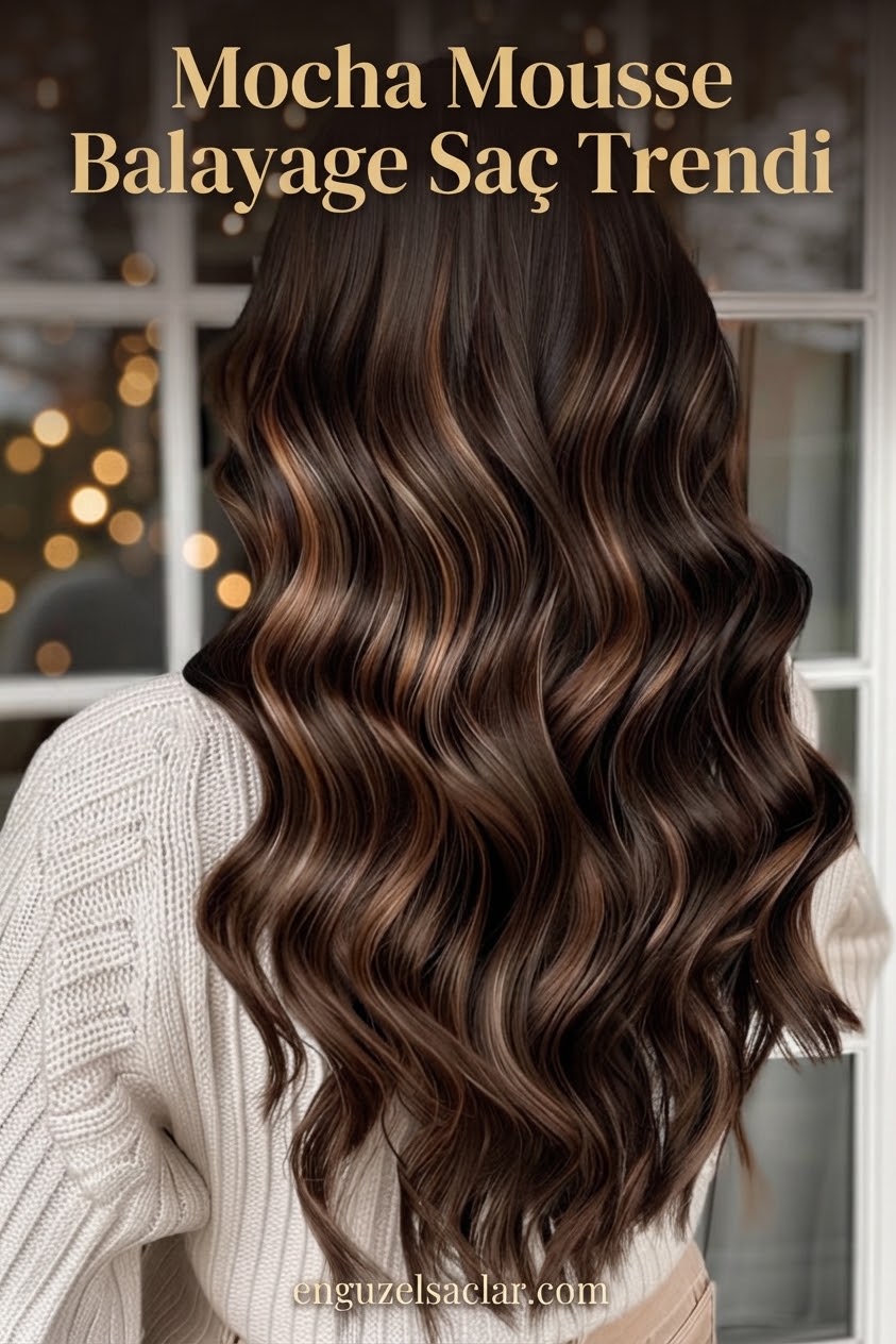 Mocha Mousse Balayage Saç Trendi