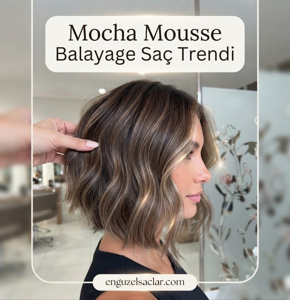 Mocha Mousse Balayage Saç Trendi