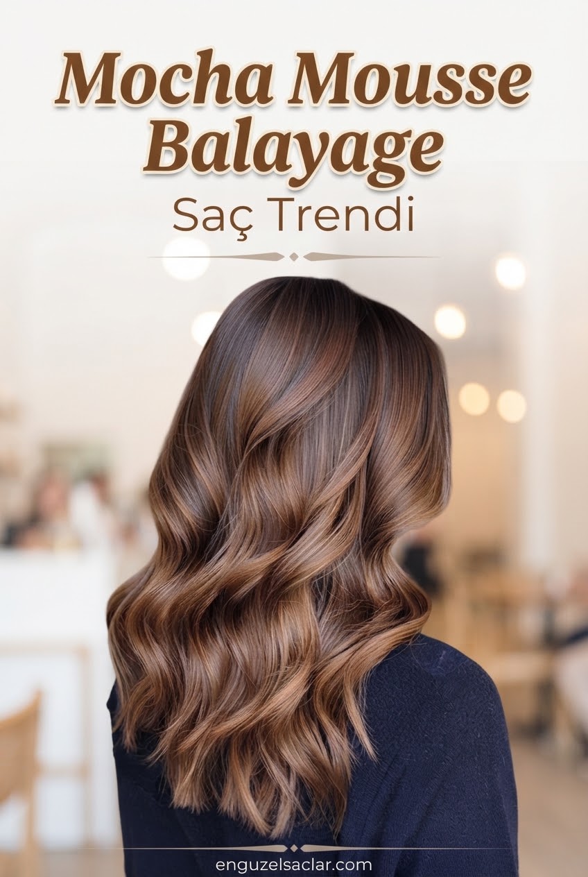 Mocha Mousse Balayage Saç Trendi