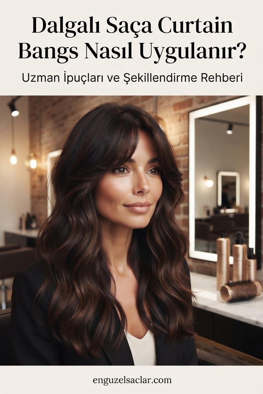 Dalgalı Saça Curtain Bangs Nasıl Uygulanır?
