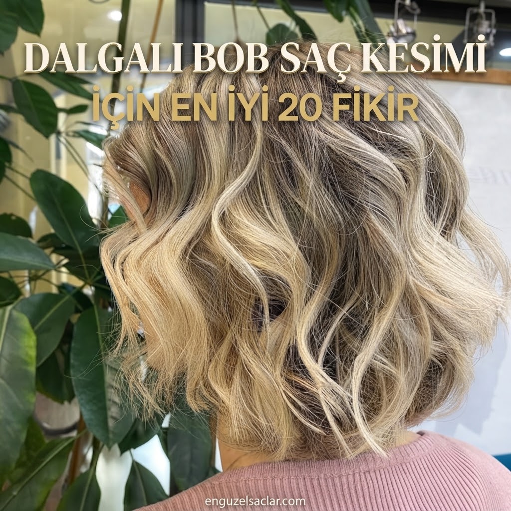 Dalgalı Bob Saç Kesimi İçin En İyi 20 Fikir