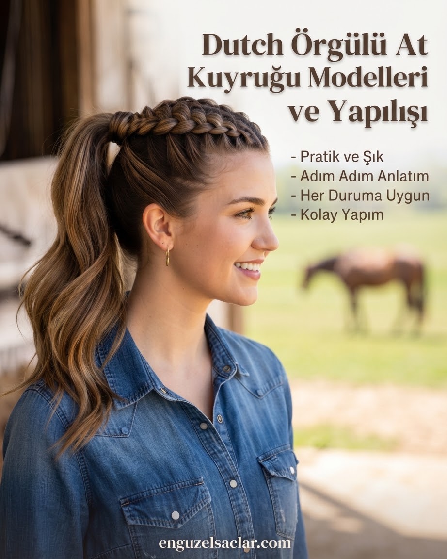 Dutch Örgülü At Kuyruğu Modelleri ve Yapılışı